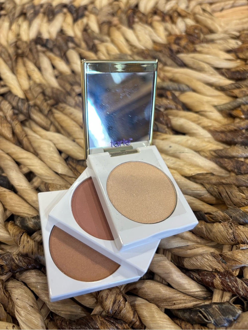 tarte Highlighter & Sculpt Trio in Champagne Glow and Peach Bronze
